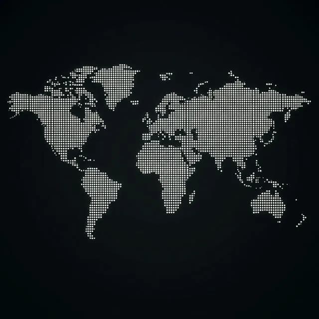 World Map Dots
